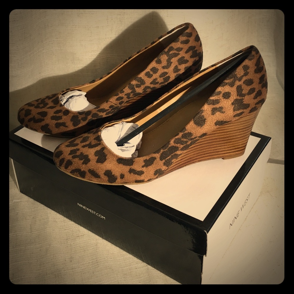 Nine West Cheetah Wedges